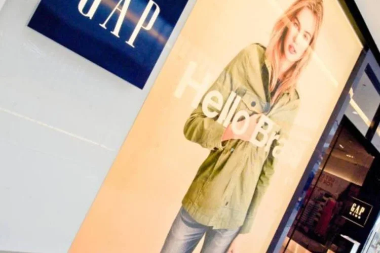 
	Entrada da loja da Gap no Shopping JK Iguatemi, em S&atilde;o Paulo
 (Divulgação)