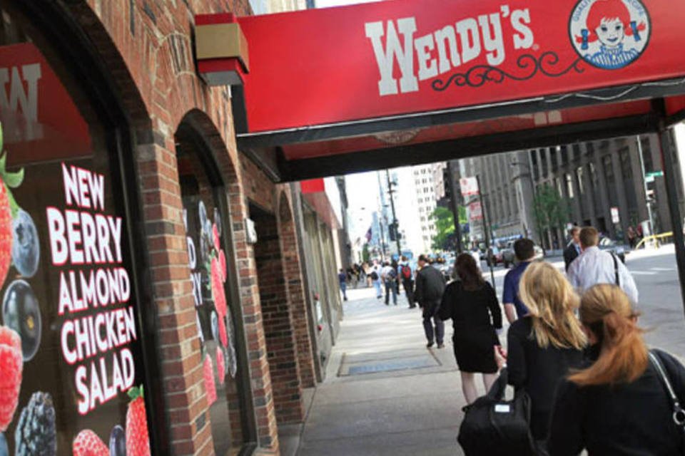 Loja da Wendy’s em Chicago: A rede americana abriu duas lojas em São Paulo, uma no Itaim e outra na Vila Olímpia em julho e tem registrado movimento acima do esperado. (Scott Olson/Getty Images)