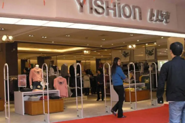Loja da Yishion na China: rede varejista desembarca no Brasil neste ano (Divulgação)