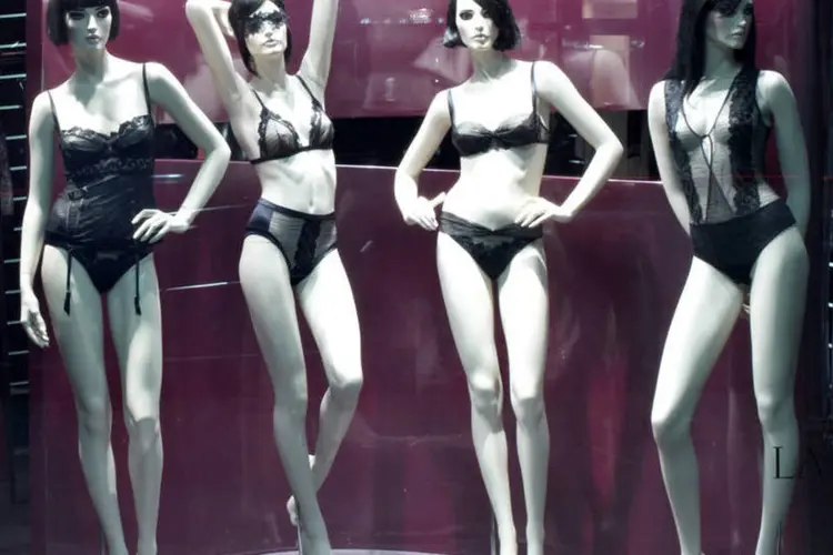 Loja de lingerie, um dos itens que estão sendo leiloados no Kansas (Guy Calaf/Bloomberg)