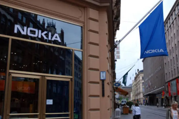 Loja da Nokia: empresa detém 40% do mercado de celulares inteligentes (Arquivo)