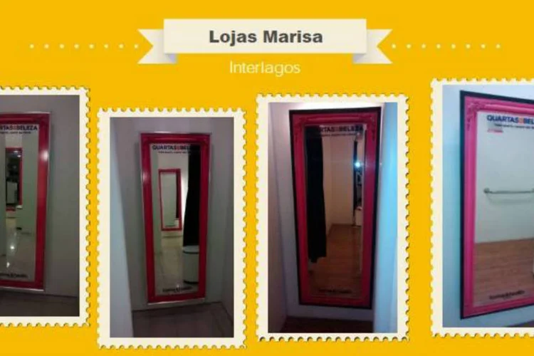 Espelhos da Marisa: deia criativa é mostrar corpo e beleza feminina como obra de arte (Divulgação)