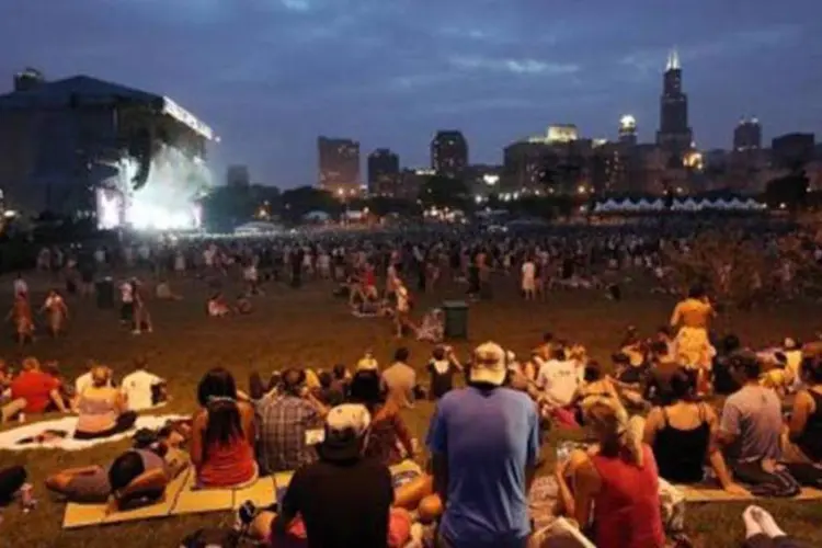 Festival Lollapalooza em Chicago: pela primeira vez evento será realizado fora dos EUA (Roger Kisby/AFP)