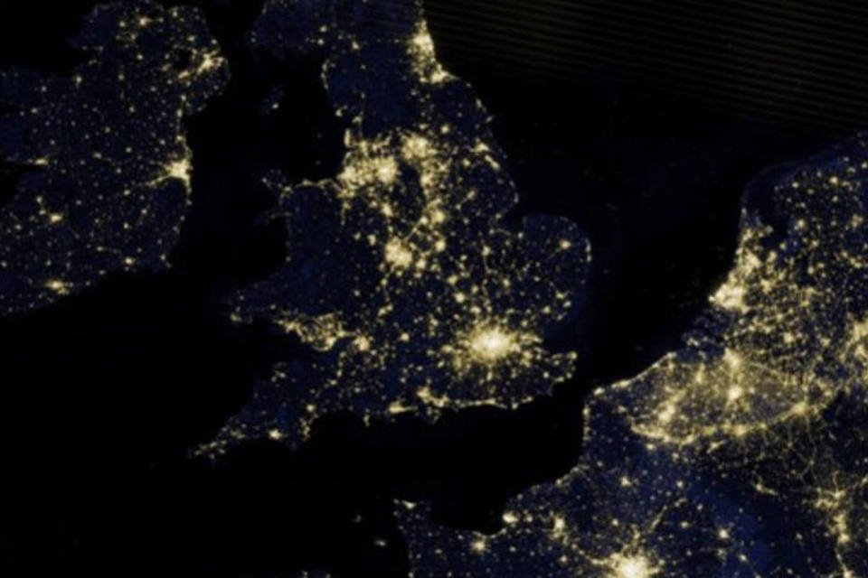 NASA fotografa Londres durante a noite