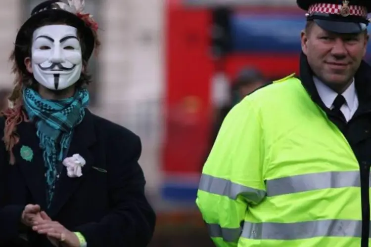 Occupy London Stock Exchange: manifestação londrina faz parte de uma onda de protestos internacionais contra os excessos do sistema financeiro (Oli Scarff/Getty Images)