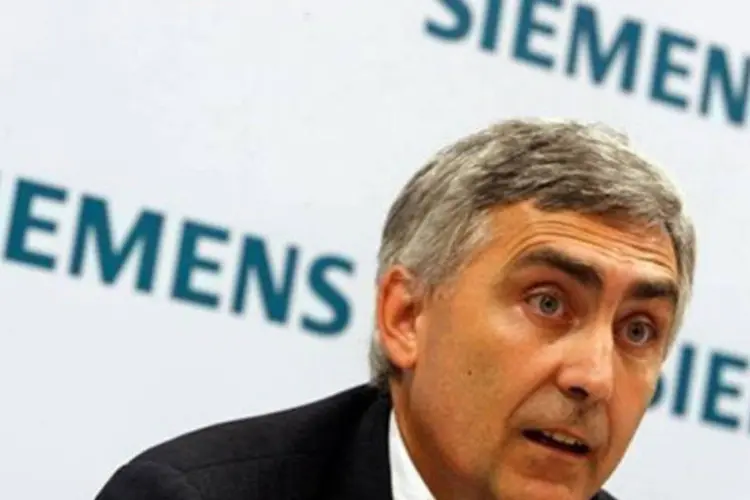 Presidente da Siemens, Peter Löscher: dirigentes de grandes empresas estrangeiras reclamam do tratamento discriminatório sofrido na China  (Indranil Mukherjee/AFP)