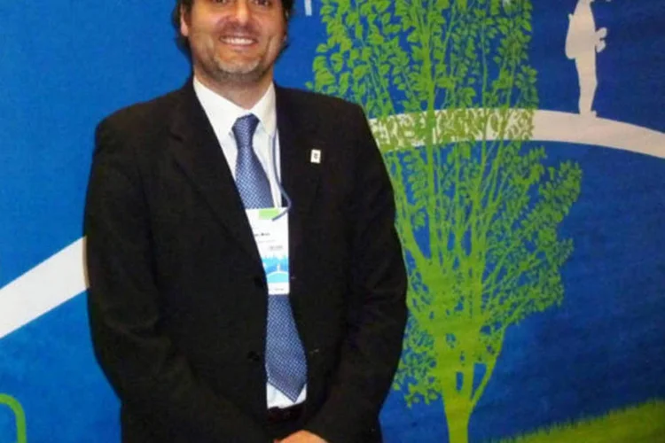 Luc Bas, do Climate Group: ""Esta é a hora de lutar por uma revolução industrial limpa e lançar novas tendências e idéias para o desenvolvimento sustentável". (Vanessa Barbosa/EXAME.com)
