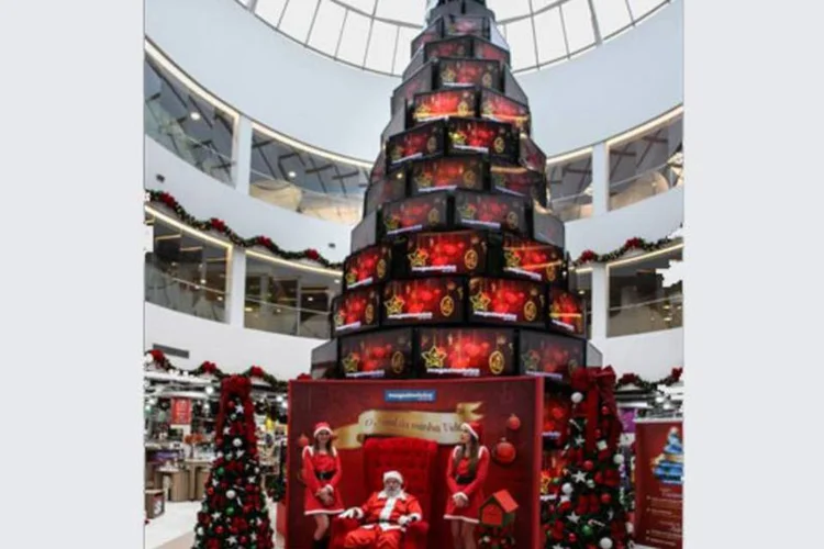 Árvore de Natal da Magazine Luiza: (Divulgação)