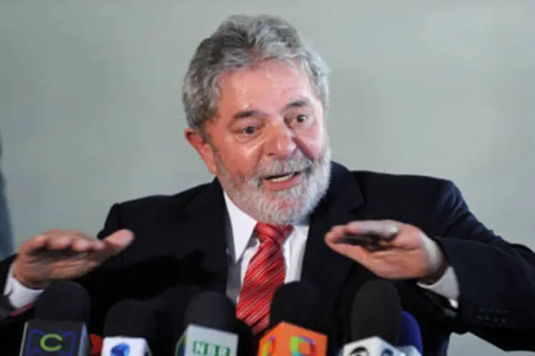 O presidente Lula: visita ao senador Tuma em hospital paulistano (.)