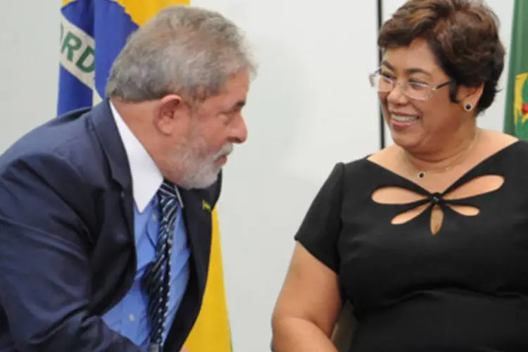 O presidente Lula e a ministra-chefe da Casa Civil, Erenice Guerra (Wilson Dias/ABr)