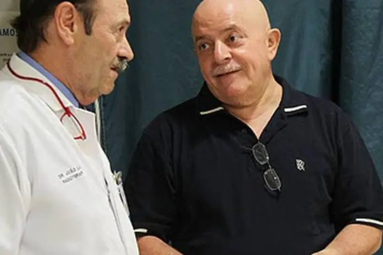 Ex-presidente Lula com Dr. João Luis Fernandes do hospital Sírio-Libanês no Sírio Libanês (Roberto Stuckert Filho/Instituto Lula)