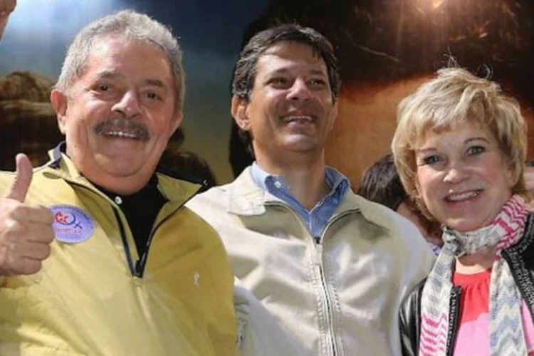 Lula, Haddad e Marta na Zona Leste de São Paulo (Ricardo Stuckert/Instituto Lula)