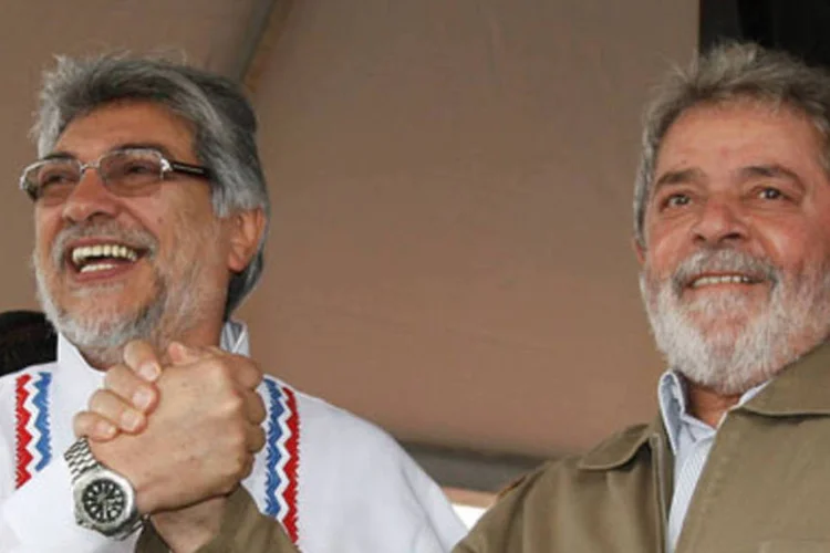 Os dois presidentes se encontraram na fronteira de Mato Grosso do Sul com o Paraguai (.)