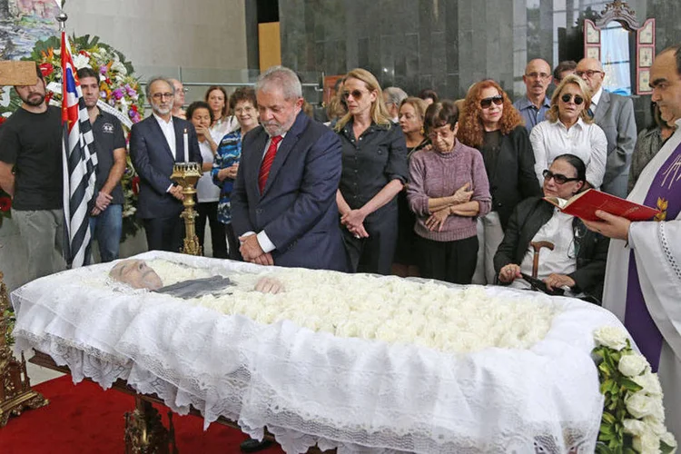 O ex-presidente Lula, no velório do ex-ministro da Justiça, Marcio Thomaz Bastos (Ricardo Stuckert/Instituto Lula)