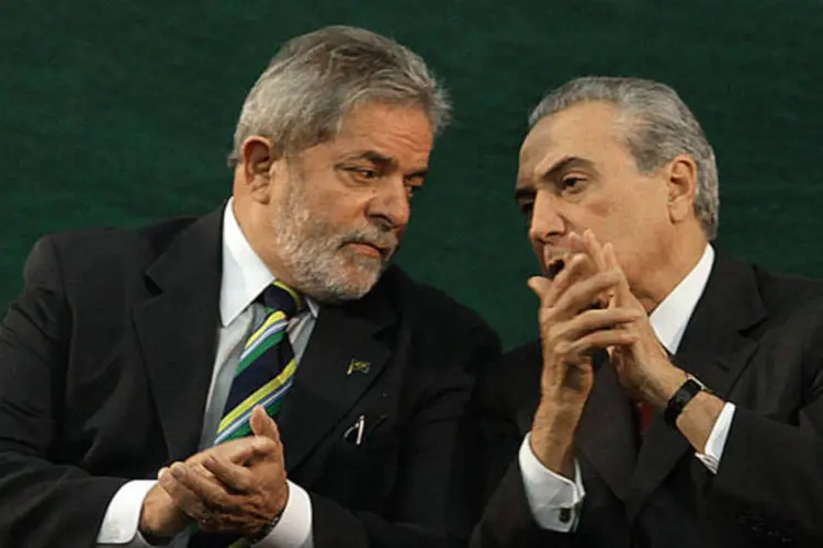 Lula e Temer: na ocasião, Temer disse a Lula que o rompimento era inevitável (Ricardo Stuckert/Presidência da República/Divulgação)