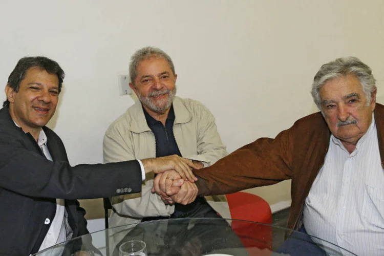 
	Lula, Mujica e Haddad participam 12&ordm; Concut, em S&atilde;o Paulo
 (Ricardo Stuckert/ Instituto Lula/Fotos Públicas)