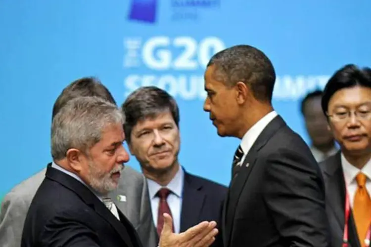 O presidente Lula e Barack Obama durante a reunião do G20 (Ricardo Stuckert/PR)