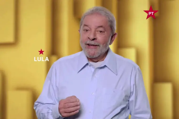 Lula em propaganda publicitária do PT a ser inserida em 29/9/15 (Reprodução/Youtube)