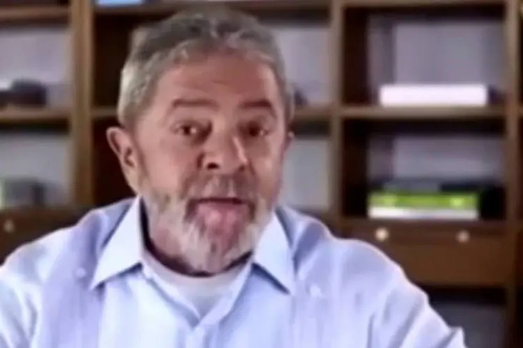 
	Trecho de v&iacute;deo falso em que Lula aparece apoiando Marina Silva nas elei&ccedil;&otilde;es 2014
 (Reprodução/YouTube)