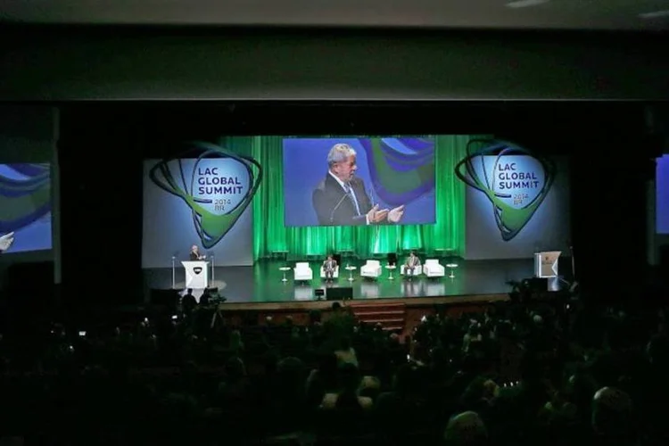 Lula durante o Fórum Empresarial: América Latina e Caribe Global 2014 (Ricardo Stuckert/Instituto Lula)