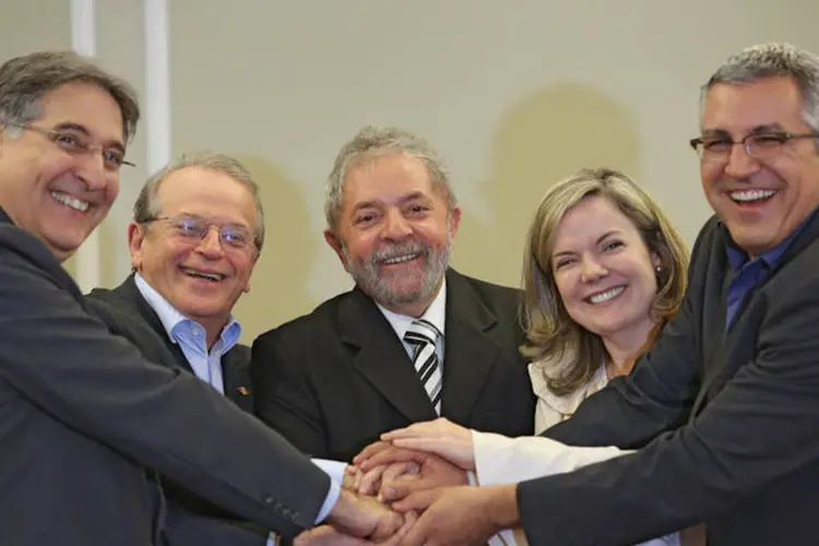Ex-presidente Lula durante encontro com os pré-candidatos do PT (Ricardo Stuckert/Instituto Lula)