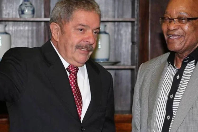 O ex-presidente Lula se encontra com o presidente sul-africano Jacob Zuma (Ricardo Stuckert/Instituto Lula)