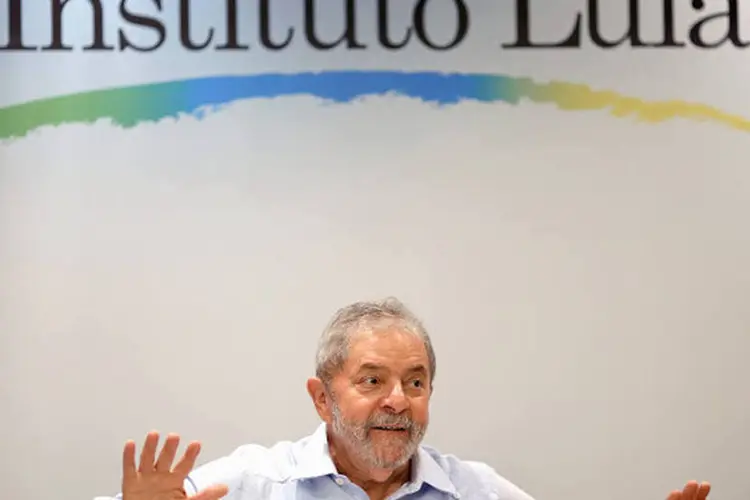 Ex-presidente Lula durante entrevista para blogueiros no Instituto Lula, em São Paulo (Ricardo Stuckert/Instituto Lula)
