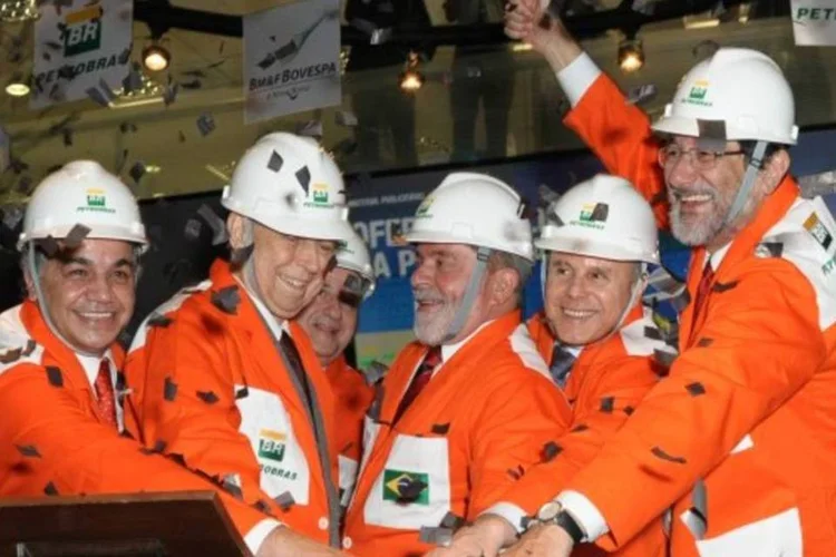 Presidente Lula durante a cerimônia de estreia da nova oferta da Petrobras: risco político do período eleitoral já foi absorvido (Agência Petrobras/EXAME.com)