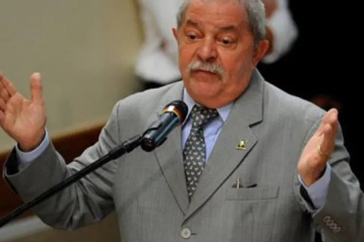 
	Lula: no m&ecirc;s passado, quando o teor do depoimento de Val&eacute;rio foi revelado, o ex-presidente classificou as declara&ccedil;&otilde;es do empres&aacute;rio como &quot;mentira&quot;
 (©AFP / Pedro Ladeira)