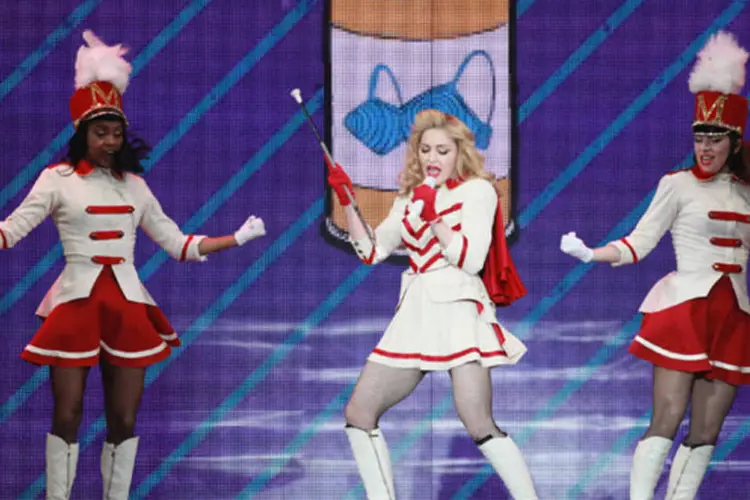 A cantora Madonna se apresenta em show: Com a turnê "MDNA Tour", com base no repertório de seu 12º disco de estúdio, a rainha pop realiza sua terceira visita à Argentina (REUTERS)
