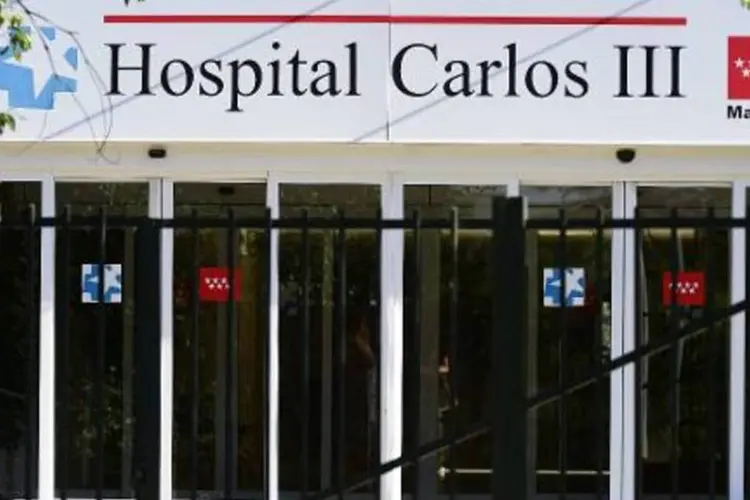 Hospital de Madri onde dois pacientes morreram após serem infectados pelo ebola (Gérard Julien/AFP)