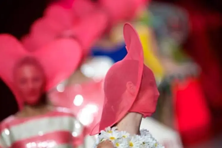 Desfile Agatha Ruiz de la Prada no Mercedes-Benz Fashion Week em Madri (Getty Images)