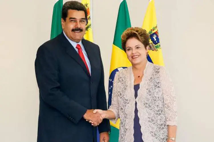
	Nicol&aacute;s Maduro e Dilma Rousseff: presidente Dilma declarou que &quot;respeita o resultado democr&aacute;tico (das elei&ccedil;&otilde;es)&quot;
 (Roberto Stuckert Filho/Presidência da República)