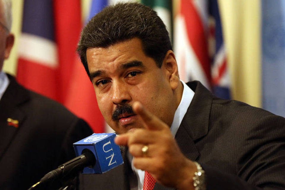 
	O presidente da Venezuela, Nicol&aacute;s Maduro: ele prometeu rejeitar a lei que libertaria ativistas da oposi&ccedil;&atilde;o das cadeias
 (Spencer Platt/Getty Images)