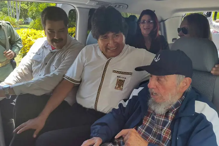 Maduro dentro de carro em Havana (Reuters Media)