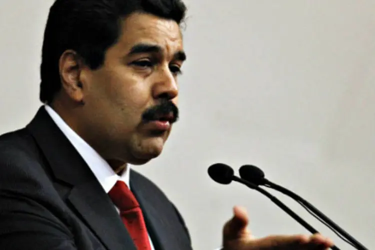 
	Nicol&aacute;s Maduro: o vice-presidente lembrou que no domingo e na segunda-feira, durante a c&uacute;pula da Celac&nbsp;mensagens de presidentes.
 (REUTERS/Carlos Garcia Rawlins)