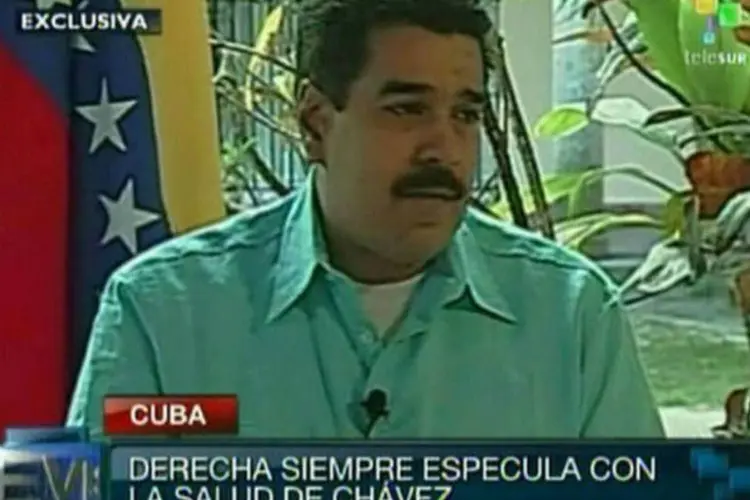 O vice-presidente da Venezuela, Nicolás Maduro, durante entrevista concedida em Havana (©afp.com)