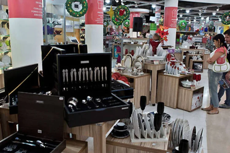 
	Interior da nova sede do Magazine Luiza, na Marginal Tiet&ecirc;: vendas nas mesmas lojas subiram 25,4 por cento sobre um ano antes
 (Fabiano Accorsi/EXAME.com)