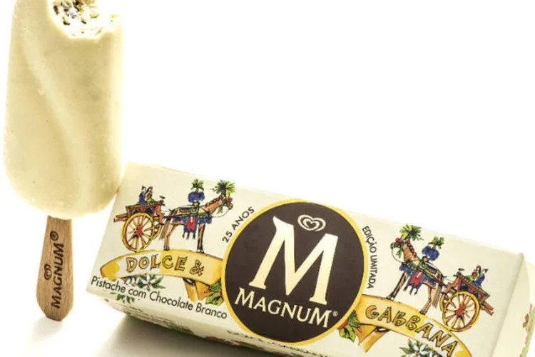 Sorvete Magnum da Dolce & Gabbana: lançamento no Brasil (Divulgação/Divulgação)