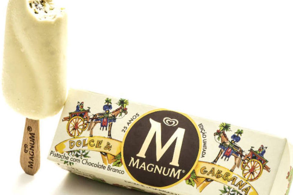 Kibon lança sorvete Magnum em parceria com Dolce & Gabbana