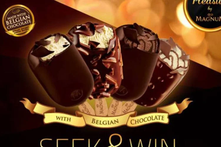 Magnum Amêndoas chega ao mercado com um sorvete cremoso de baunilha coberto com camada crocante de chocolate ao leite belga e pedaços de amêndoas (Reprodução/Facebook)