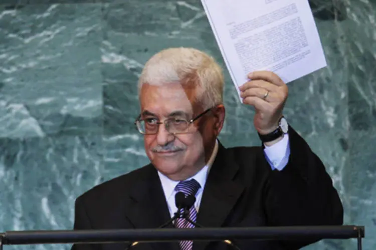 O presidente da ANP, Mahmud Abbas, apresentou um histórico pedido para que a ONU admita o Estado da Palestina como membro pleno (Spencer Platt/Getty Images)