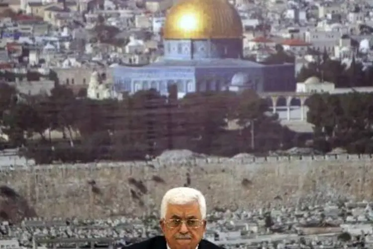 O presidente da Autoridade Palestina, Mahmud Abbas: plano de reconstrução conta com três níveis (Abbas Momani/AFP)
