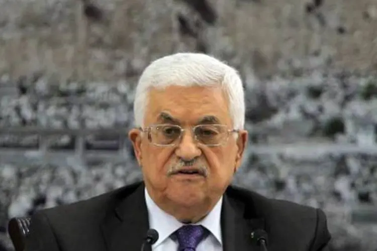 
	Mahmud Abbas: ele pediu &agrave; Israel &quot;que castigue os assassinos, se quiserem a paz entre os povos palestino e israelense&quot;
 (Abbas Momani/AFP)