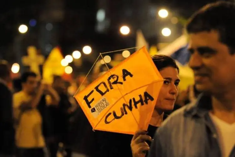 
	Protesto contra a redu&ccedil;&atilde;o da maioridade penal
 (Agência Brasil/ Fernando Frazão)