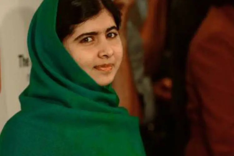 
	Malala Yousafzai: garota levou um tiro na cabe&ccedil;a quando voltava da escola em outubro de 2012
 (AFP)
