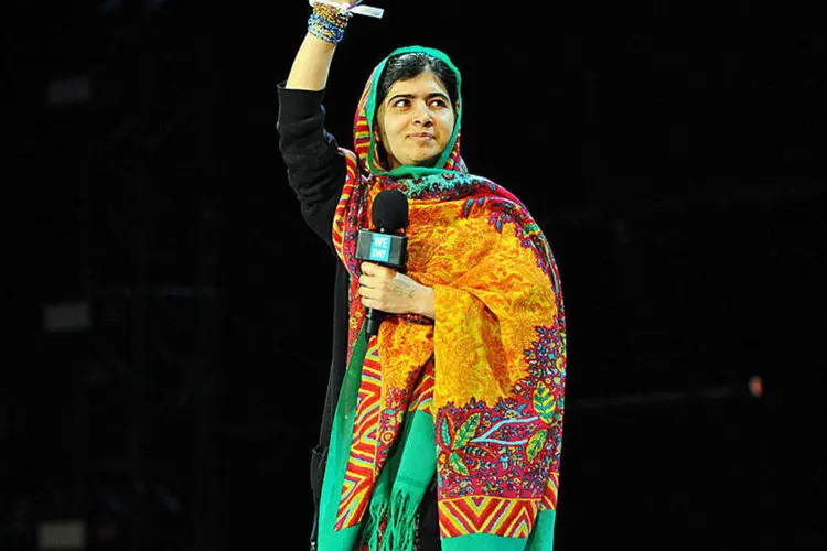 
	Malala: ela &eacute; a pessoa mais jovem e a primeira paquistanesa a receber o Nobel da Paz
 (Anthony Harvey / Stringer / Getty Images)