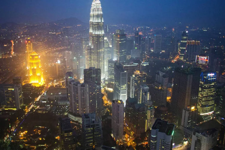 Vista aérea de Kuala Lumpur, na Malásia (Lam Yik Fei/Bloomberg)