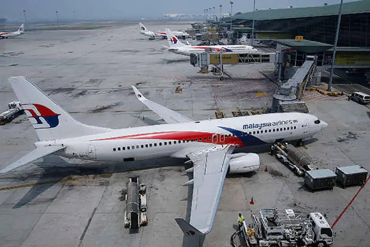 
	Avi&atilde;o da Malaysia Airlines: o Boeing 777 caiu na regi&atilde;o leste de Donetsk
 (REUTERS/Samsul Said)