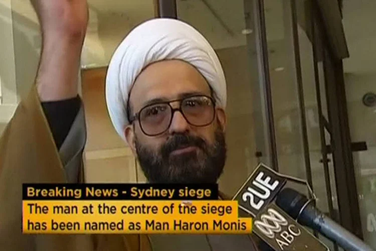 Man Haron Monis: ano passado, Monis foi acusado como cúmplice do assassinato por esfaqueamento de sua ex-esposa (ABC via Reuters TV)